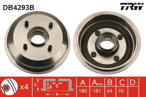 Brake Drum (DB4293B)