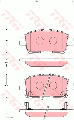 Brake Pad Set, disc brake (GDB7075AT)