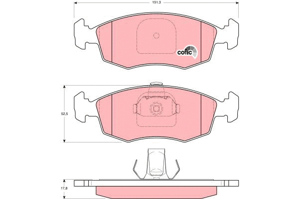 Brake Pad Set, disc brake (GDB1383)