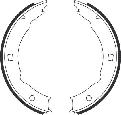 Brake Shoe Set, parking brake