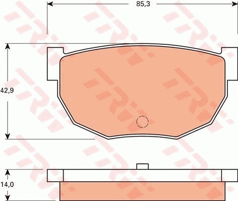 Brake Pad Set, disc brake (GDB7547)