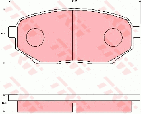 Brake Pad Set, disc brake (GDB7108)