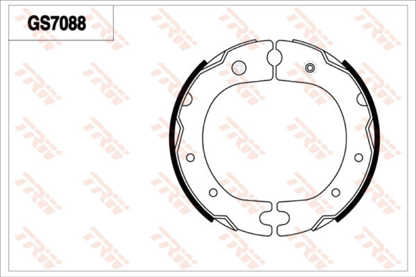 Brake Shoe Set, parking brake (GS7088)
