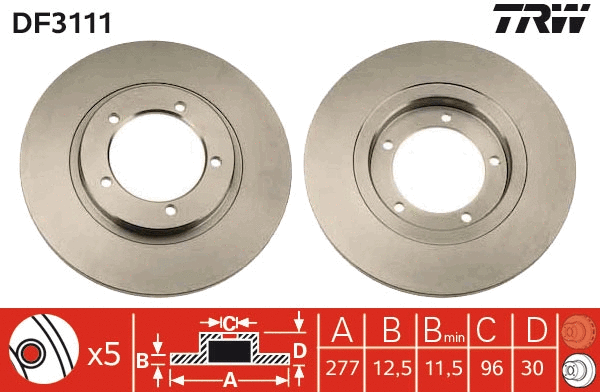 Brake Disc (DF3111)