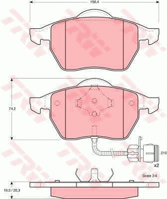 Brake Kit, disc brake (GTD1095)