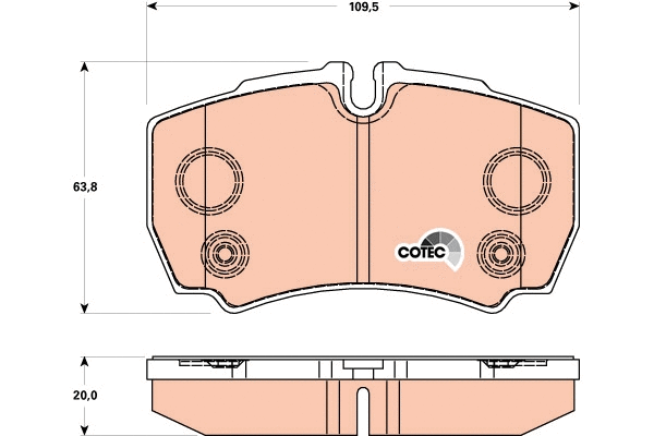 Brake Pad Set, disc brake (GDB1901)