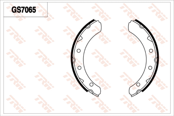 Brake Shoe Set, parking brake (GS7065)