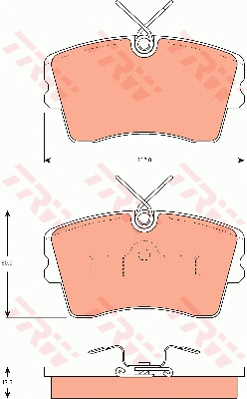 Brake Pad Set, disc brake (GDB7575)