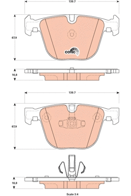 Brake Pad Set, disc brake (GDB1857)