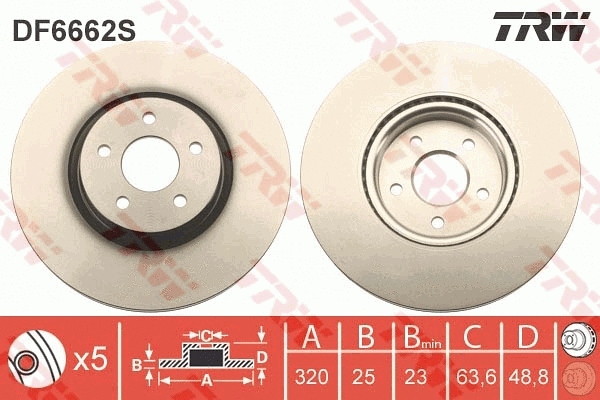 Brake Disc (DF6662S)