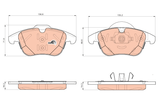 Brake Pad Set, disc brake (GDB1925)