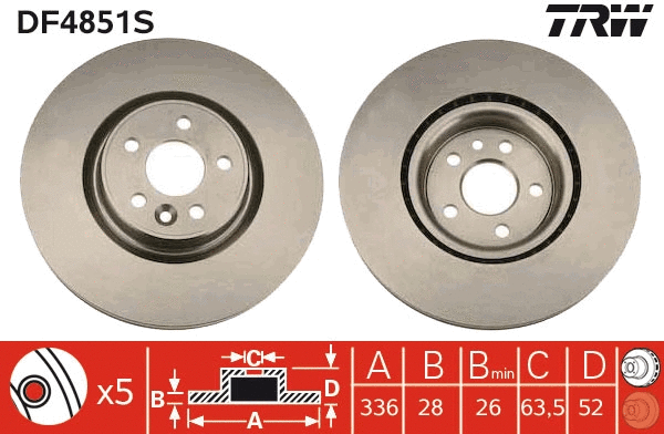 Brake Disc (DF4851S)