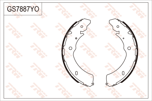 Brake Shoe Set (GS7887)