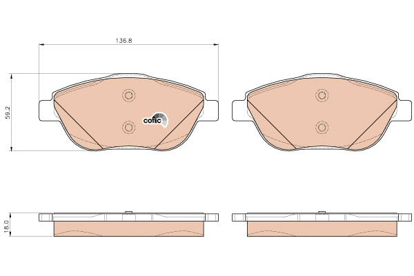 Brake Pad Set, disc brake (GDB1926)