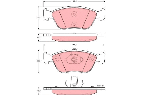 Brake Pad Set, disc brake (GDB1406)