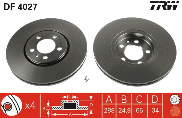 Brake Disc (DF4027)