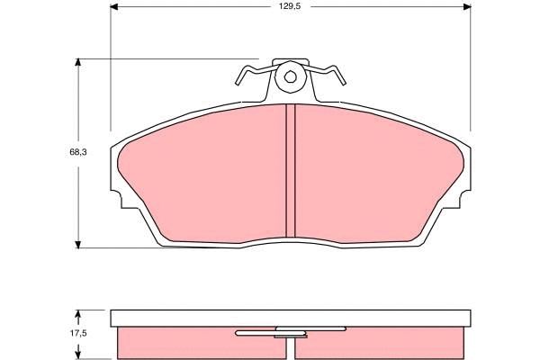 Brake Pad Set, disc brake (GDB3148)