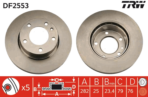 Brake Disc (DF2553)