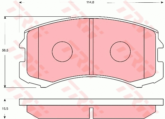 Brake Pad Set, disc brake (GDB7618)