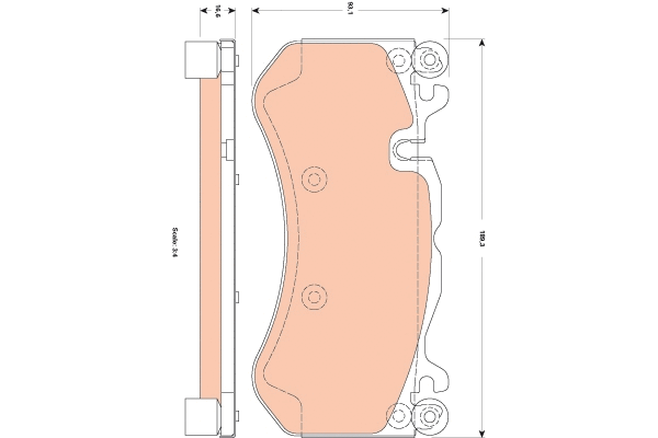 Brake Pad Set, disc brake (GDB1837)