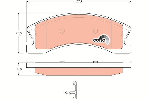 Brake Pad Set, disc brake (GDB4133)