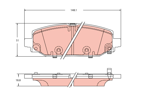 Brake Pad Set, disc brake (GDB2360)