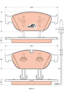 Brake Pad Set, disc brake (GDB1897)