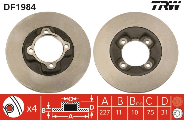 Brake Disc (DF1984)