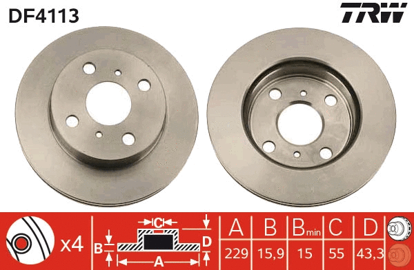 Brake Disc (DF4113)
