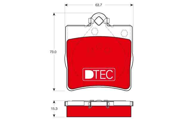 Brake Pad Set, disc brake (GDB1335DTE)