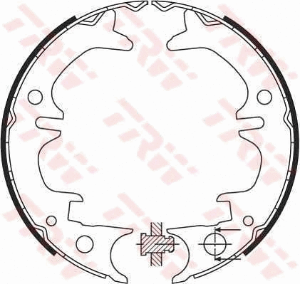 Brake Shoe Set, parking brake (GS8430)