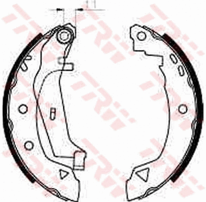 Brake Shoe Set (GS8240)
