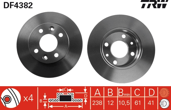 Brake Disc (DF4382)
