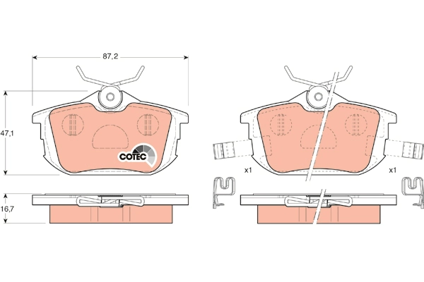 Brake Pad Set, disc brake