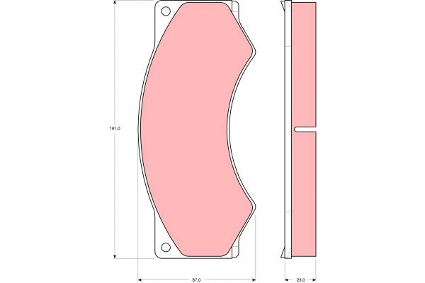 Brake Pad Set, disc brake (GDB5053)