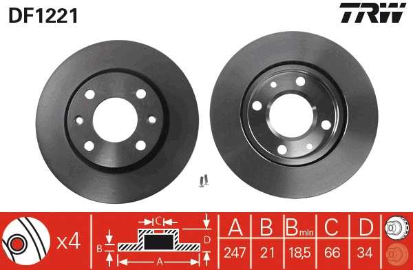 Brake Disc (DF1221)