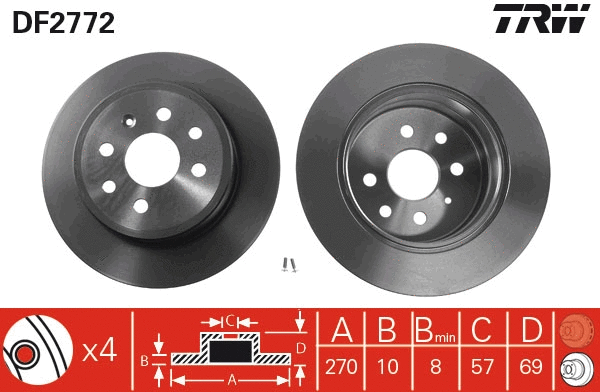 Brake Disc (DF2772)