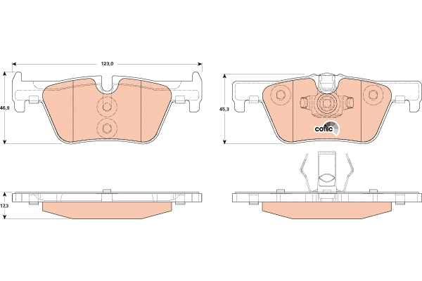 Brake Pad Set, disc brake (GDB1919)