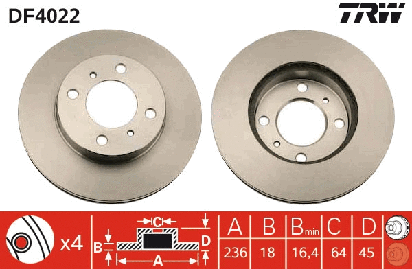 Brake Disc (DF4022)