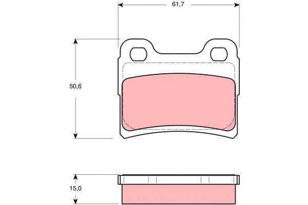 Brake Pad Set, disc brake (GDB1639)