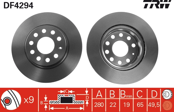 Brake Disc (DF4294)