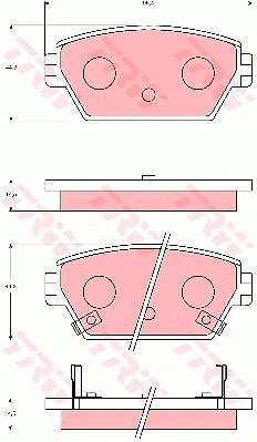 Brake Pad Set, disc brake (GDB7107)