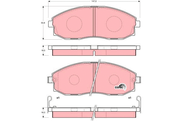 Brake Pad Set, disc brake (GDB3201)
