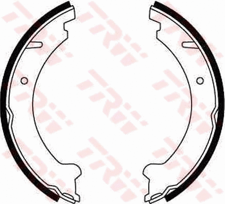 Brake Shoe Set, parking brake (GS8599)