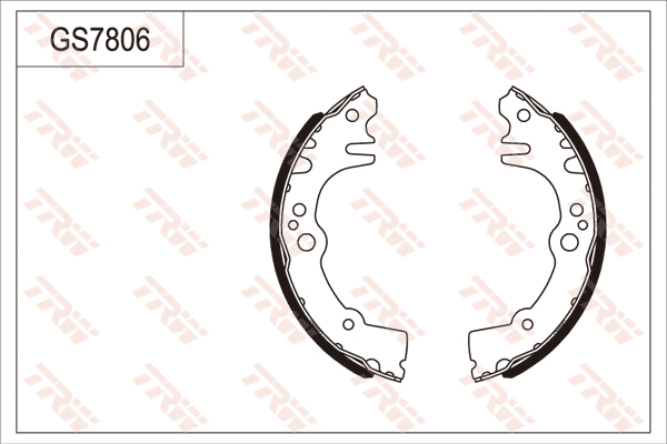 Brake Shoe Set (GS7806)
