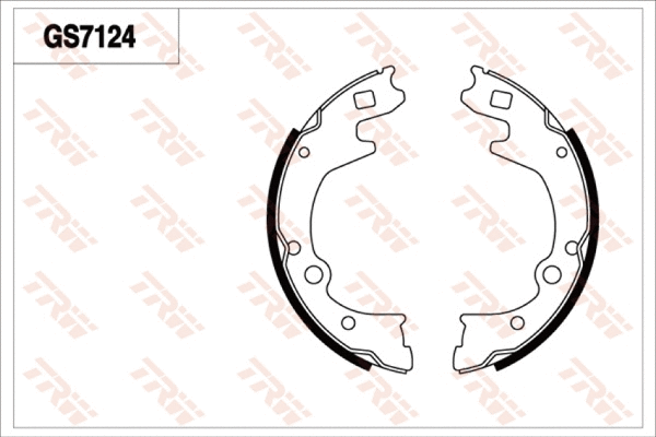 Brake Shoe Set (GS7124)
