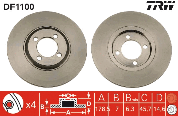 Brake Disc (DF1100)