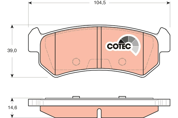 Brake Pad Set, disc brake (GDB3348DT)