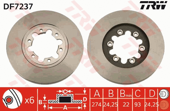 Brake Disc (DF7237)