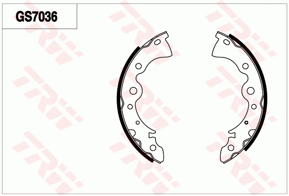 Brake Shoe Set (GS7036)